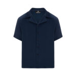 Men's Classic Navy Camp Collar Shirt