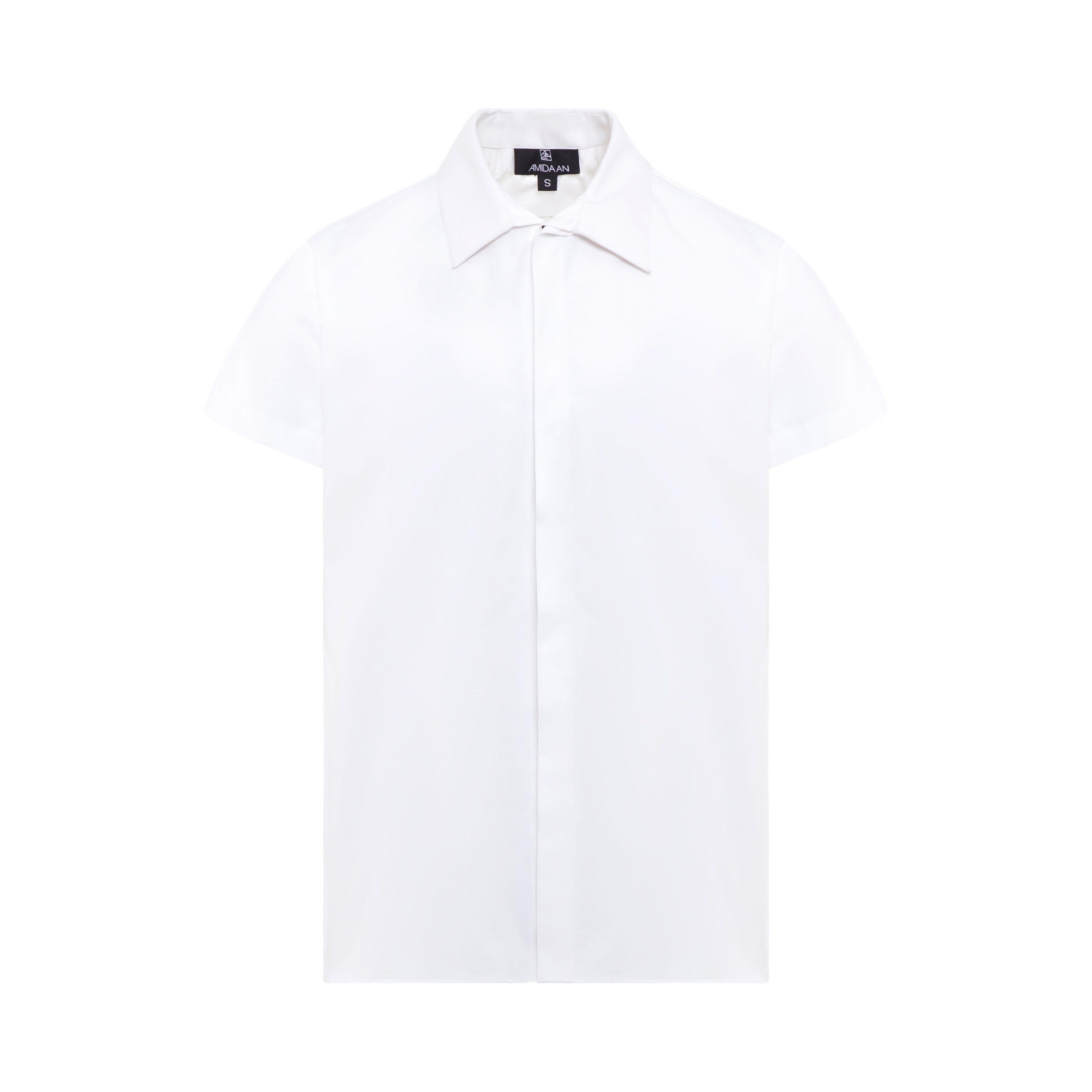 WPFGAK6JQG_1 Men’s White Short Sleeve Shirt - Image 1