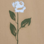 Men’s Beige Wide Leg Pants with Floral Detail - Image 3